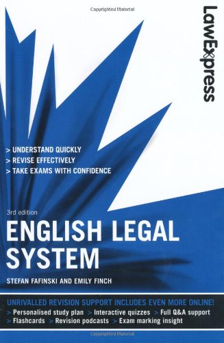 Beispielbild fr Law Express: English Legal System (Revision Guide) zum Verkauf von MusicMagpie