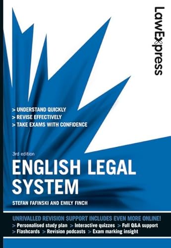 9781408239841: Law Express: English Legal System (Revision Guide)