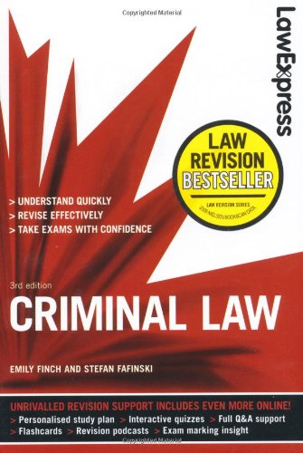 Beispielbild fr Law Express: Criminal Law (Revision Guide) zum Verkauf von MusicMagpie