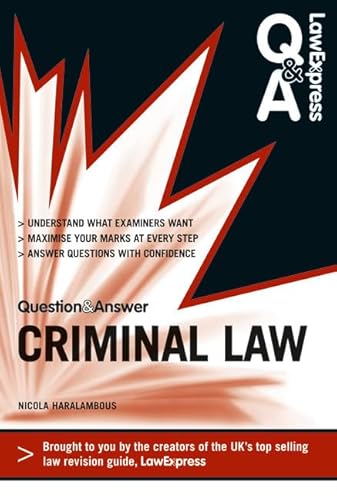 Stock image for Law Express Question and Answer: Criminal Law (Q&A Revision Guide) (Law Express Questions & Answers) for sale by WorldofBooks