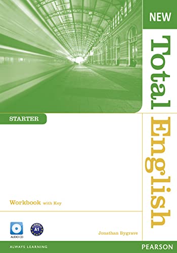 9781408254752: New Total English Starter Workbook with key for Pack