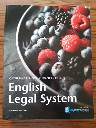 Beispielbild fr English Legal System mylawchamber Pack zum Verkauf von AwesomeBooks