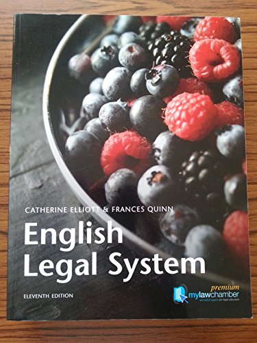 Imagen de archivo de English Legal System mylawchamber Pack a la venta por WorldofBooks
