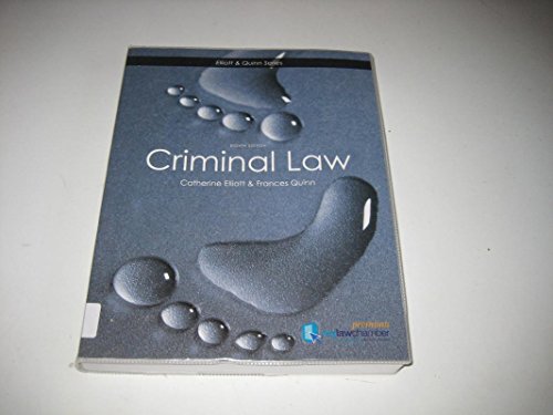 Criminal Law mylawchamber Pack (9781408256251) by Elliott, Catherine
