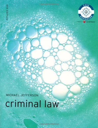 Beispielbild fr Criminal Law (9th Edn) (Foundation Studies in Law Series) zum Verkauf von Anybook.com