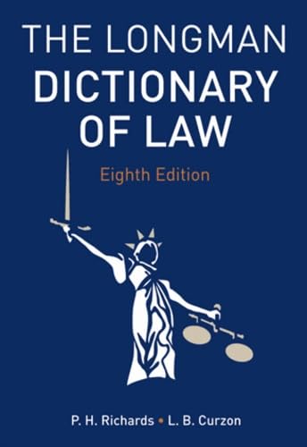 The Longman Dictionary of Law (9781408261538) by Richards, P. H.; Curzon, L. B.