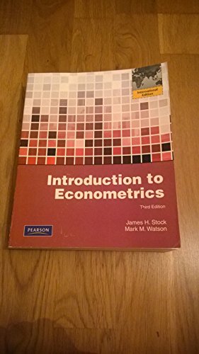 Beispielbild fr INTRODUCTION TO ECONOMETRICS : INTERNATIONAL ED. zum Verkauf von BooksRun