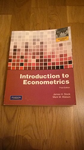 Stock image for INTRODUCTION TO ECONOMETRICS : INTERNATIONAL ED. for sale by BooksRun