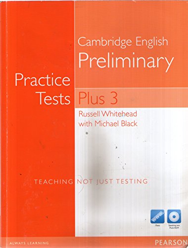 Imagen de archivo de PRACTICE TESTS PLUS PET 3 WITHOUT KEY WITH MULTI-ROM AND AUDIO CD PACK a la venta por Zilis Select Books