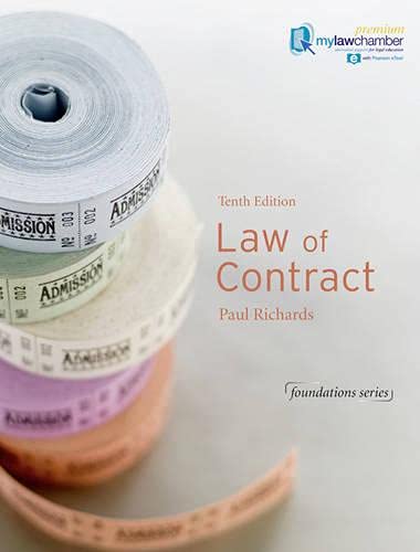 Law of Contract (9781408268124) by Richards, Paul