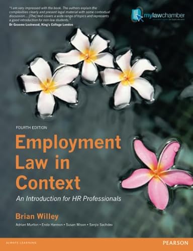 9781408270479: Employment Law in Context: An Introduction for HR Professionals