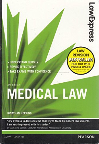 Imagen de archivo de Law Express: Medical Law (Revision Guide) a la venta por WorldofBooks