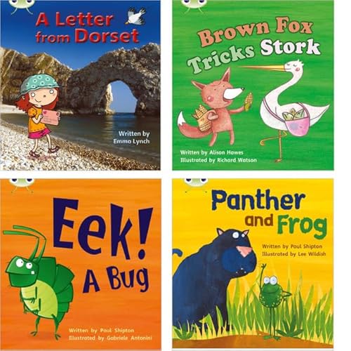 Learn to Read at Home with Bug Club Phonics: Pack 5 (Pack of 4 reading books with 3 fiction and 1 non-fiction) (Phonics Bug) (9781408278703) by [???]