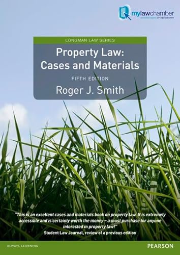 Beispielbild fr Property Law: Cases and Materials (Longman Law Series) zum Verkauf von AwesomeBooks