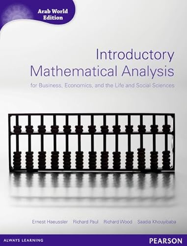 9781408286401: Introductory Mathematical Analysis for Business, Economics and Life and Social Sciences (Arab World Editions)