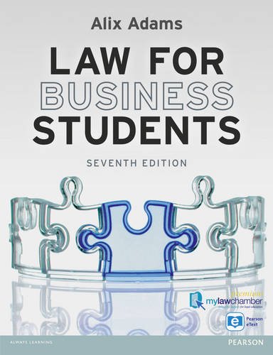 Beispielbild fr Law for Business Students zum Verkauf von WorldofBooks