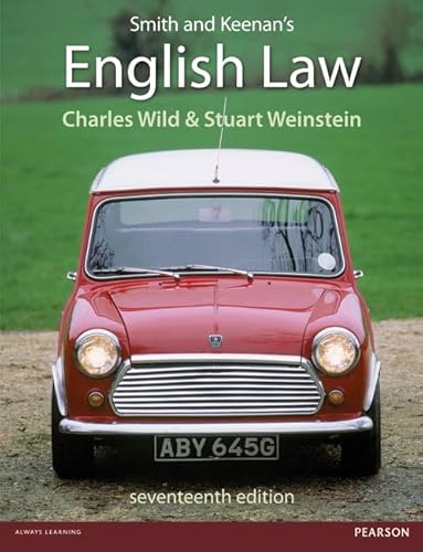 Imagen de archivo de Smith and Keenan's English Law a la venta por Better World Books Ltd
