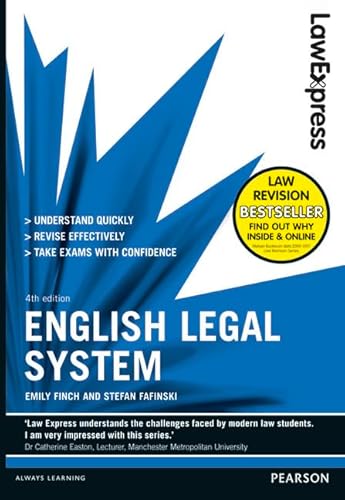 Beispielbild fr Law Express: English Legal System (Revision Guide) zum Verkauf von MusicMagpie