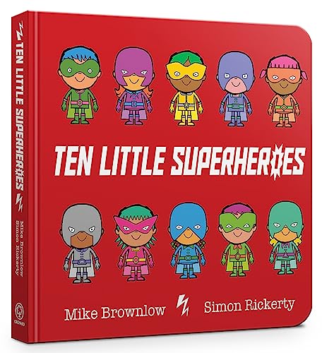 Stock image for Ten Little Superheroes Board Book for sale by WorldofBooks