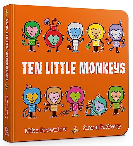 9781408363171: Ten Little Monkeys Board Book