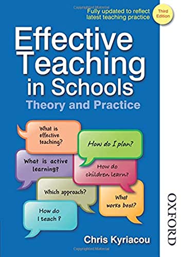 Stock image for EFFECTIVE TEACHING IN SCHOOLS 3 EDN for sale by WorldofBooks