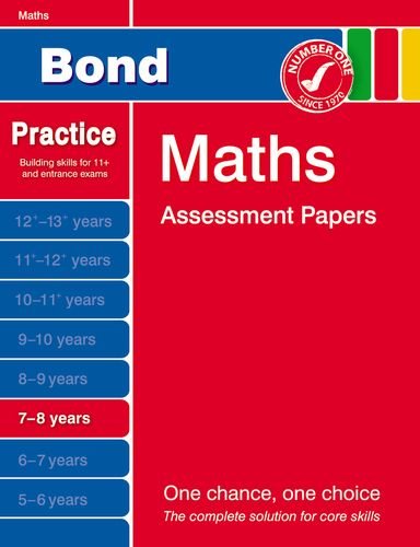 Stock image for Bond Maths Assessment Papers 7-8 years for sale by Greener Books