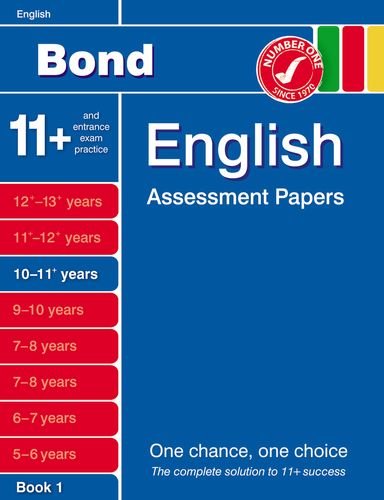 Beispielbild fr Bond English Assessment Papers 10-11+ Years Book 1 zum Verkauf von WorldofBooks