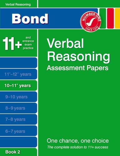 Stock image for Bond Verbal Reasoning Assessment Papers 10-11+ years Book 2 for sale by WorldofBooks