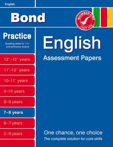 Stock image for Bond English Assessment Papers 7-8 years for sale by WorldofBooks