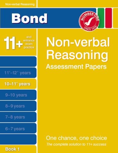 9781408517000: Bond Non-verbal Reasoning Assessment Papers 10-11+ years Book 1