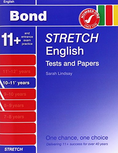 Imagen de archivo de Bond Stretch English Tests and Papers 10-11+ years a la venta por Greener Books
