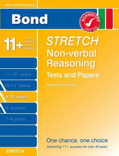 Imagen de archivo de Bond Stretch Non-Verbal Reasoning Assessment Papers 9-10 a la venta por WorldofBooks