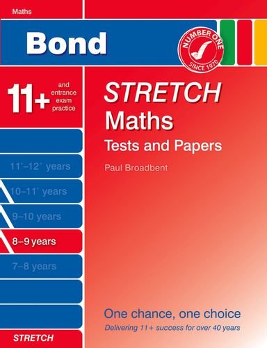 Imagen de archivo de Bond Stretch Maths Assessment Papers 8-9 a la venta por WorldofBooks