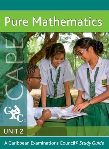 Stock image for Pure Mathematics CAPE Unit 2 A CXC Study Guide Caribbean Examinations Council for sale by PBShop.store UK