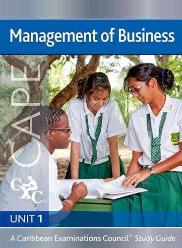 Stock image for Management of Business Cape Unit 1: Caribbean Examinations Council Study Guide for sale by Revaluation Books