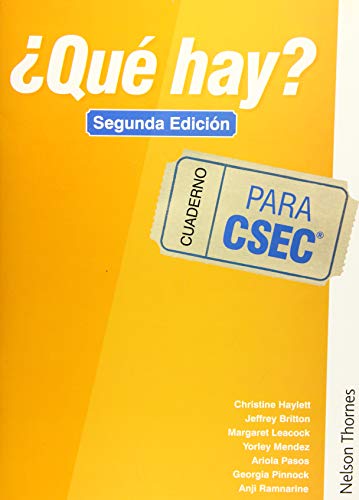 Stock image for Que hay? Cuaderno CSEC Second Edition for sale by GF Books, Inc.