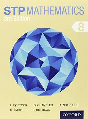 Imagen de archivo de STP Mathematics 8 Student Book 3rd Edition a la venta por Zoom Books Company