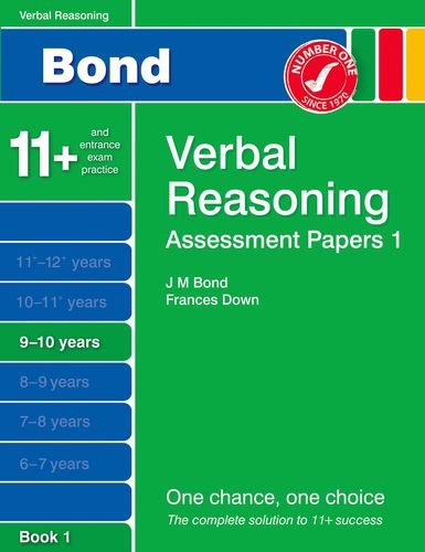 Stock image for New Bond Assessment Papers Verbal Reasoning 9-10 Years Book 1 for sale by WorldofBooks