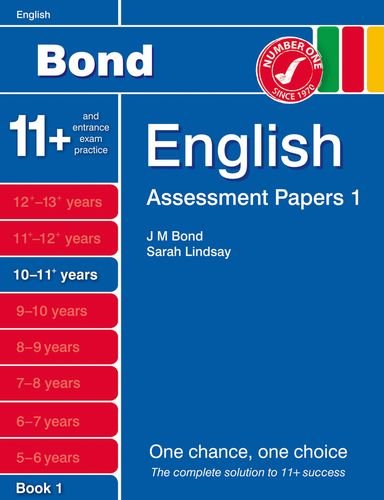 Stock image for New Bond Assessment Papers English 10-11+ Years Book 1 for sale by WorldofBooks