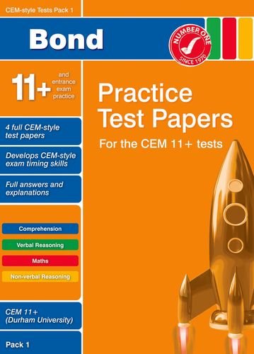 9781408526361: Bond CEM Style 11+ Practice Test Papers 1 - All Questions