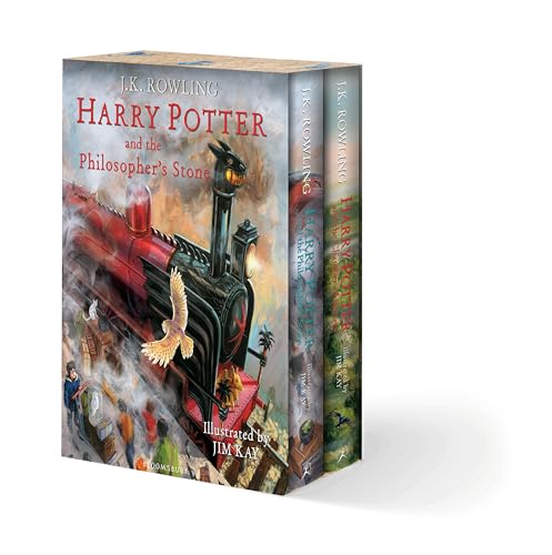 Stock image for Harry Potter Illustrated Box Set (Harry Potter and the Philosopher's Stone & Harry Potter and the Chamber of Secrets) for sale by David Ford Books PBFA