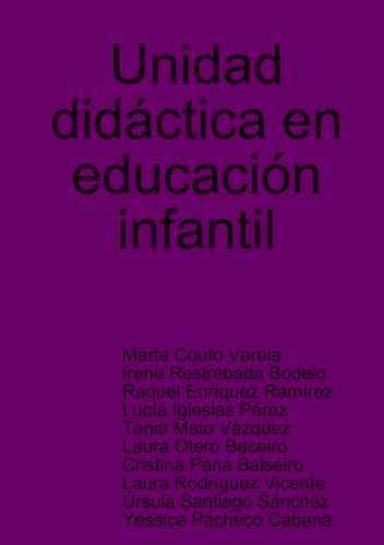 Beispielbild fr Unidad didctica en educacin infantil (Spanish Edition) zum Verkauf von GF Books, Inc.
