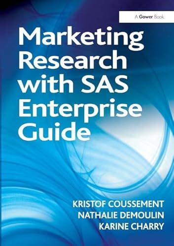 Beispielbild fr Marketing Research with SAS Enterprise Guide zum Verkauf von Ammareal