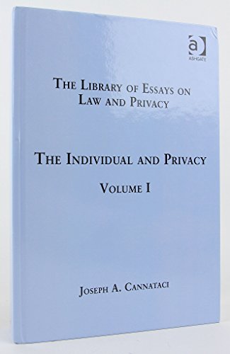 9781409447177: The Individual and Privacy