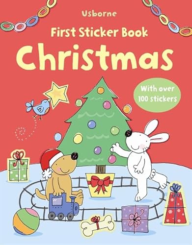 Beispielbild fr Christmas (Usborne First Sticker Books) zum Verkauf von WorldofBooks