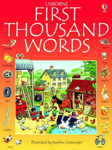 Stock image for First Thousand Words in English (Usborne First Thousand Words) for sale by WorldofBooks