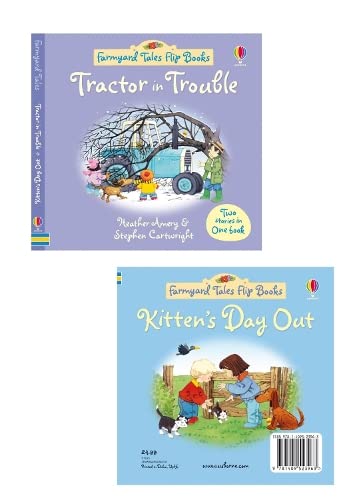 Imagen de archivo de Tractor in Trouble/Kitten's Day Out (Farmyard Tales Flip Books) a la venta por WorldofBooks