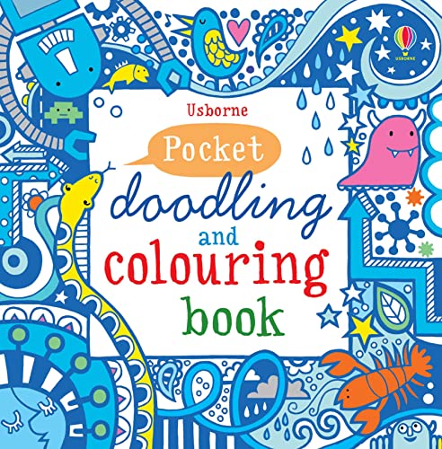9781409524120: Pocket Doodling and Colouring Book: Blue Book (Usborne Art Ideas)