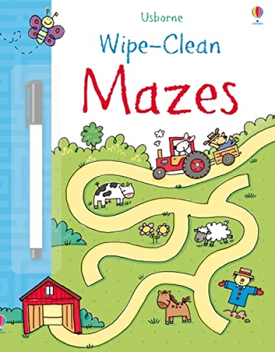 9781409524724: Wipe-Clean Mazes (Usborne Wipe Clean Books)