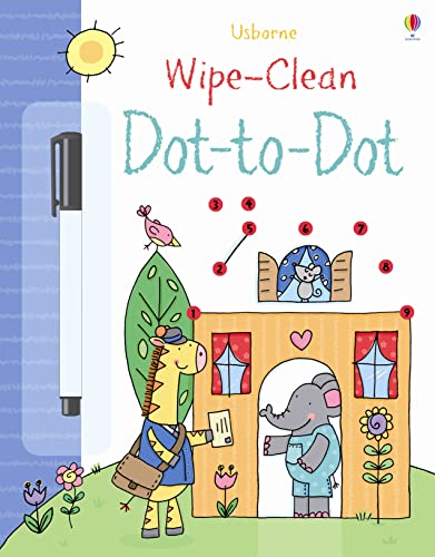 Stock image for Dot-to-dot (Usborne Wipe Clean Books) (Wipe-clean Dot-to-Dot) for sale by WorldofBooks